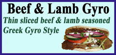 Beef & Lamb Gyro 