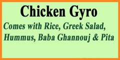 Chicken Gyro